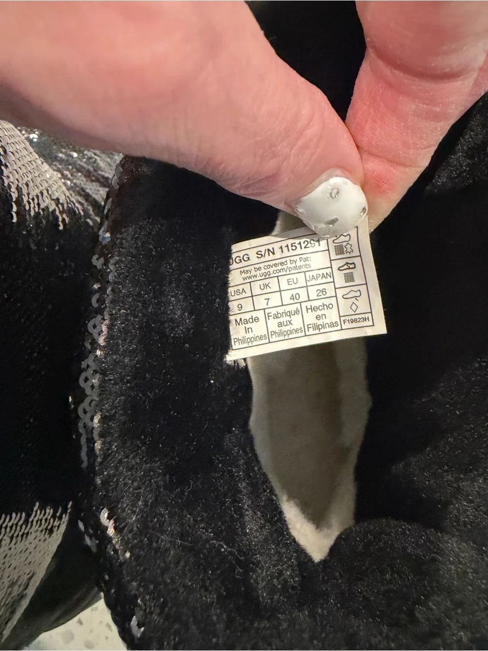 UGG Classic mini mirror ball boot